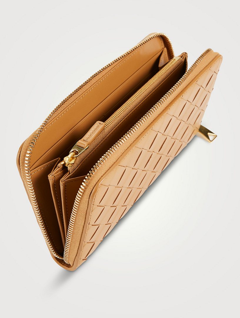 BOTTEGA VENETA Intrecciato Leather Zip-Around Wallet | Holt Renfrew