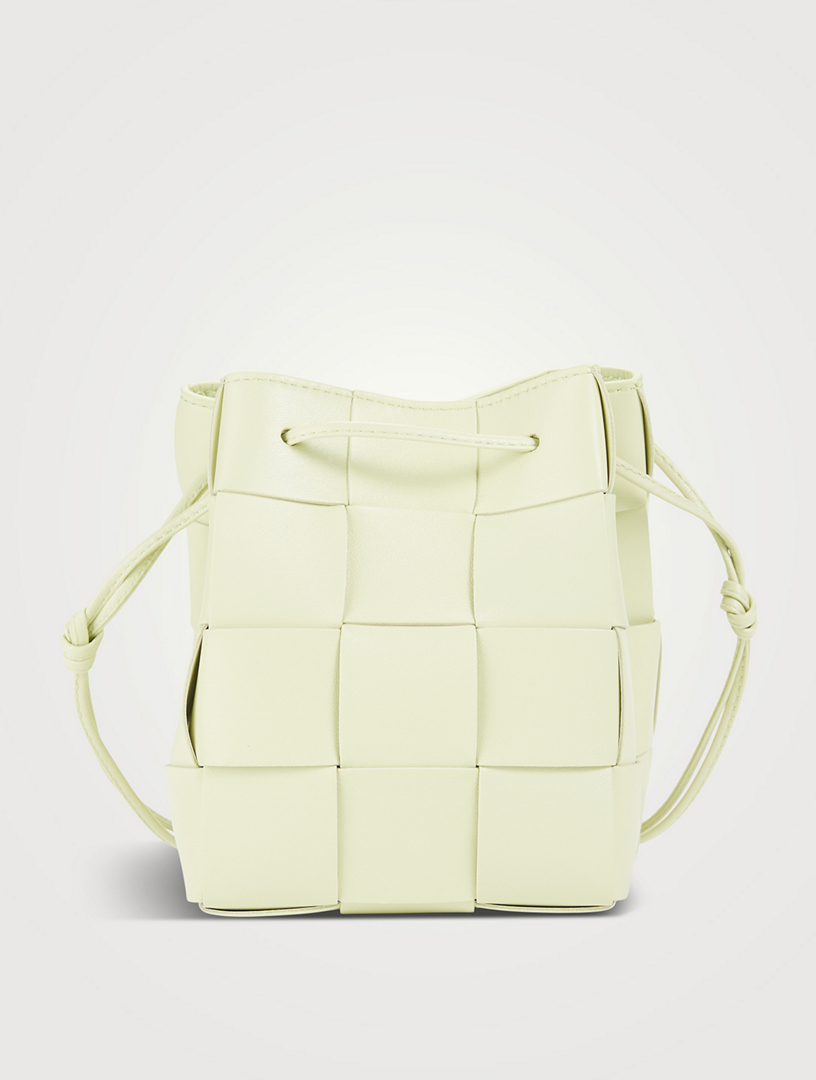 Bottega Veneta Small Intrecciato Leather Crossbody Bag Lemon