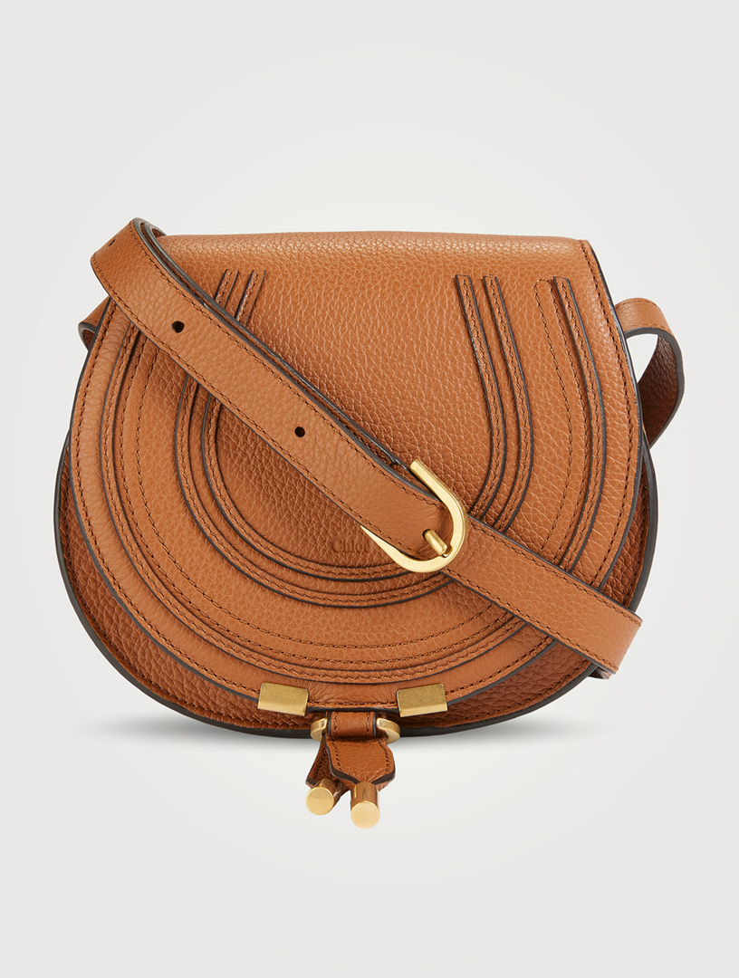 Chloé Marcie Nano Calfskin Saddle Bag (Mini Bags)