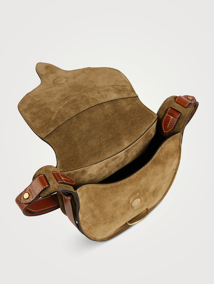 ISABEL MARANT Botsy Suede Crossbody Saddle Bag Holt Renfrew