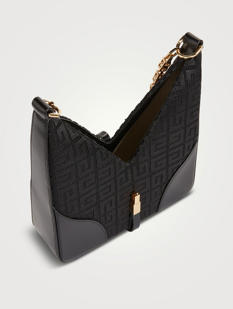 Mini Cut Out Monogram Canvas Bag With Chain