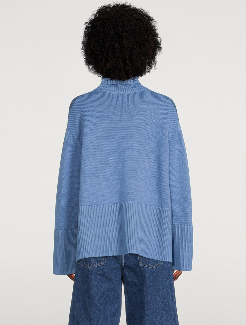 Wool And Organic Cotton Turtleneck Sweater