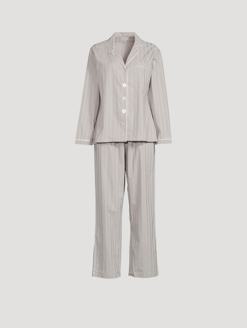 Cotton Pajama Set in Monochrome – KIP.