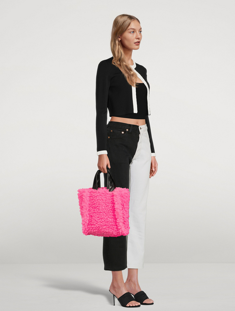 STAND STUDIO Lucille Faux Fur Tote Bag | Holt Renfrew