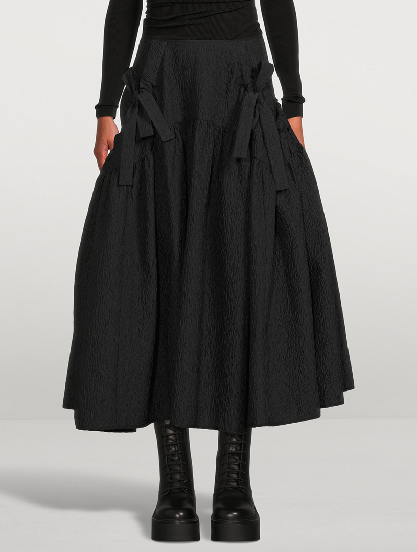 【Cecilie Bahnsen】JUSTICE SKIRT CECILIE BAHNSEN Justice Midi Skirt With Bows | Holt Renfrew