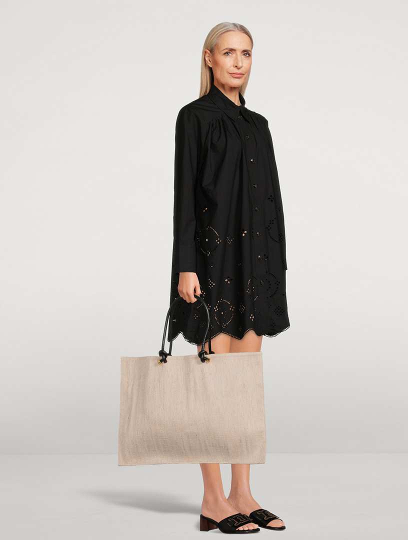 Astrid Woven Jute Tote Bag