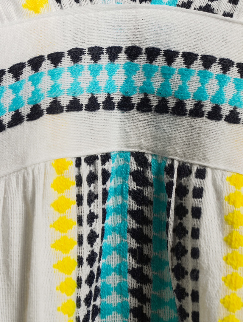 Sediri Long Caftan Dress Striped Print