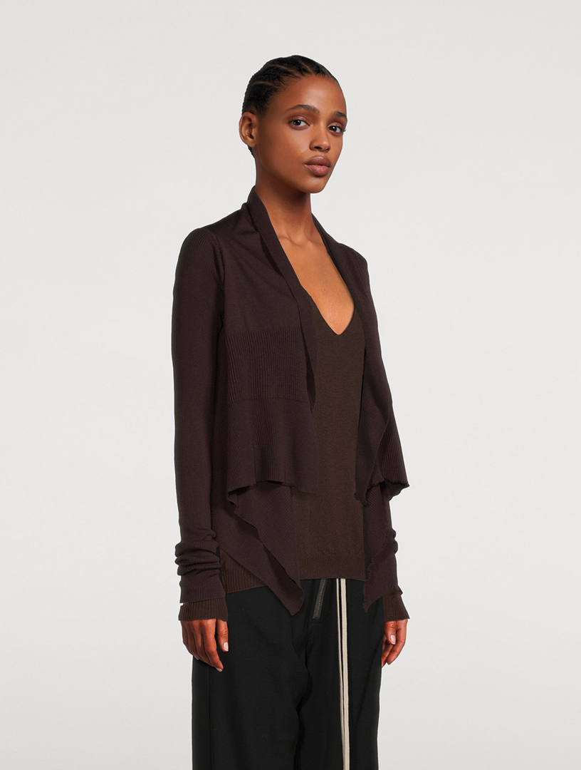 Gethsemane Short Wrap Wool Cardigan