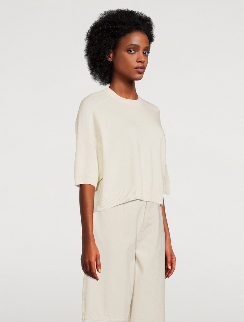 Darat Short-Sleeve Cashmere Sweater