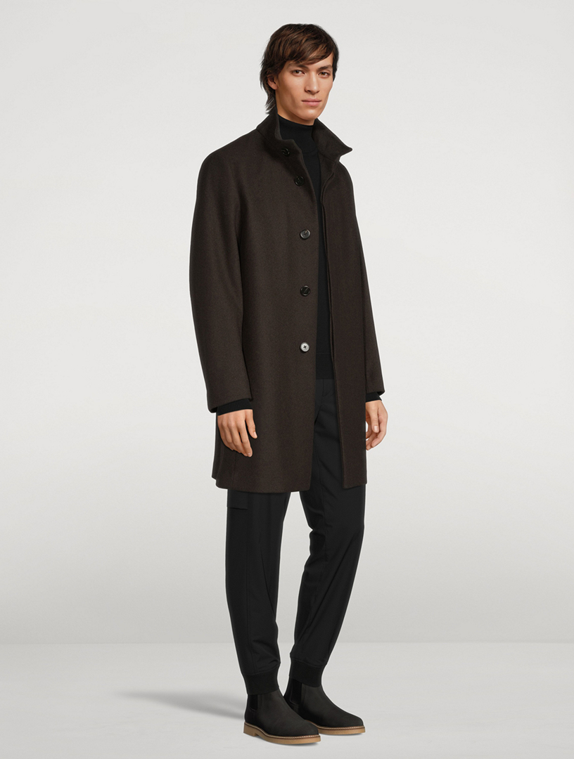 THEORY Belvin Melton Wool Coat | Holt Renfrew