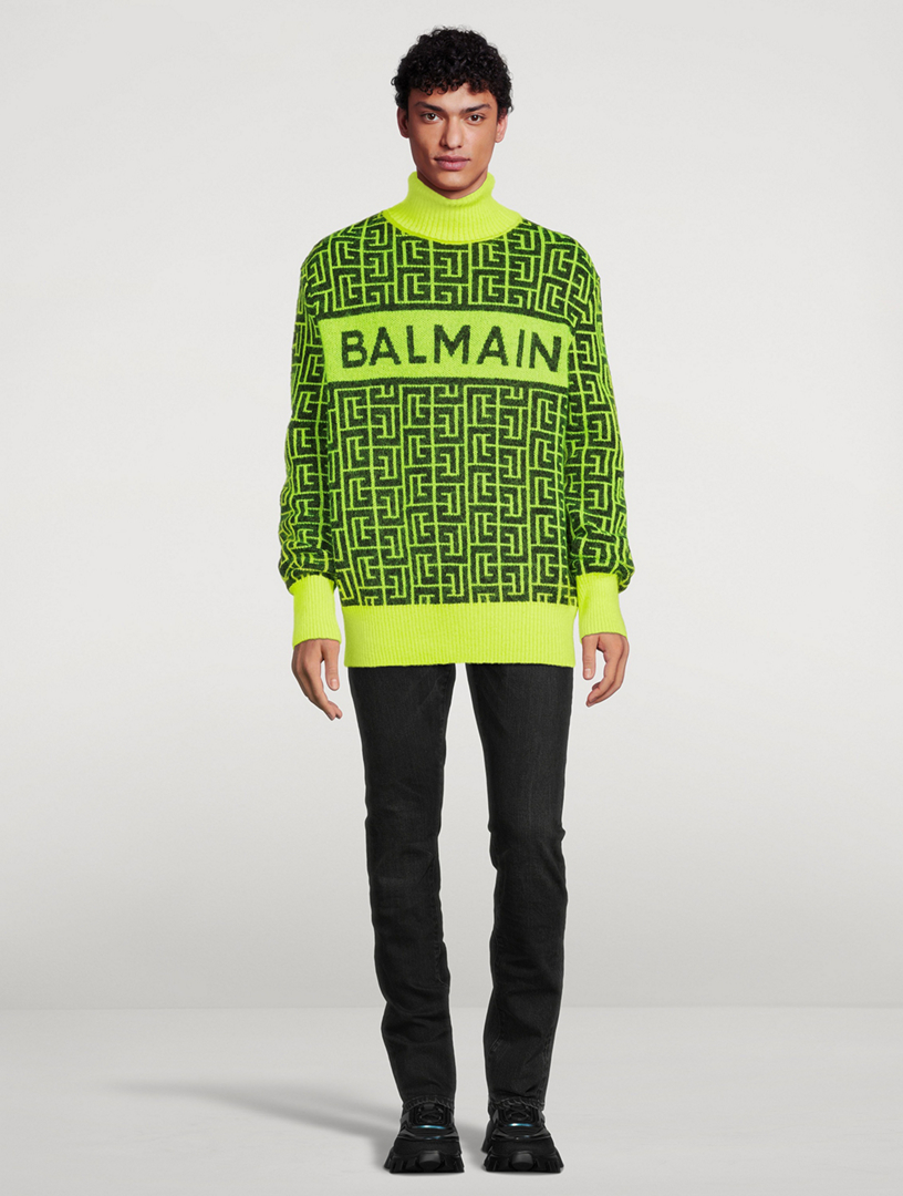 Wool And Mohair Logo Sweater