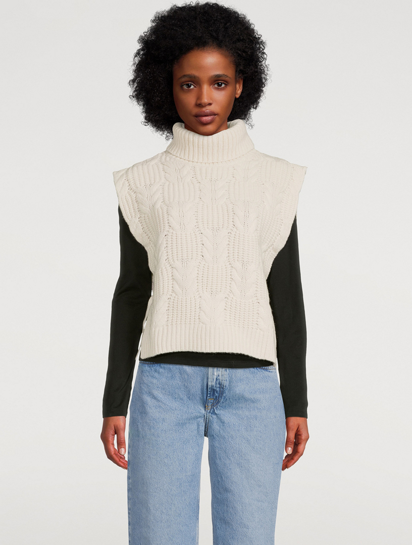 Knit 2025 turtleneck vest