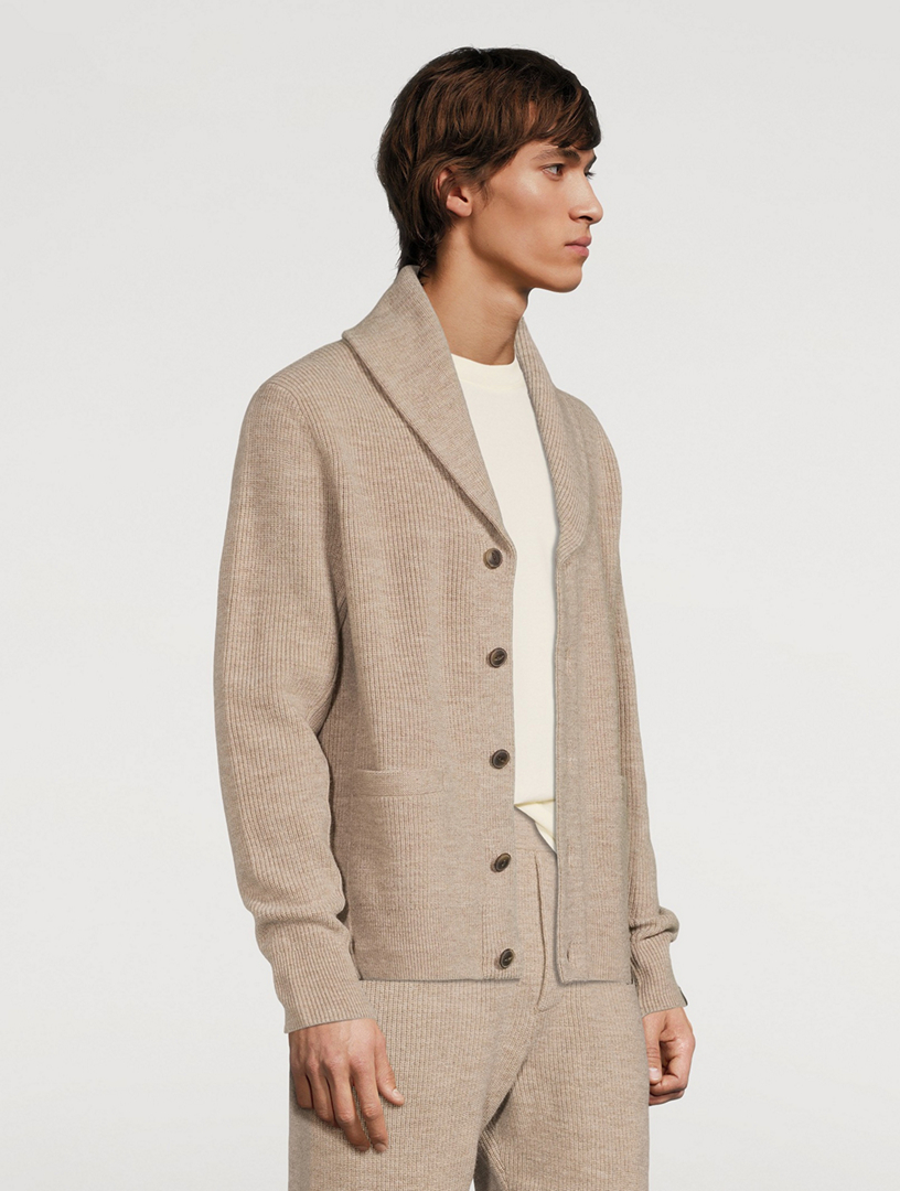 Undyed Wool Cardigan