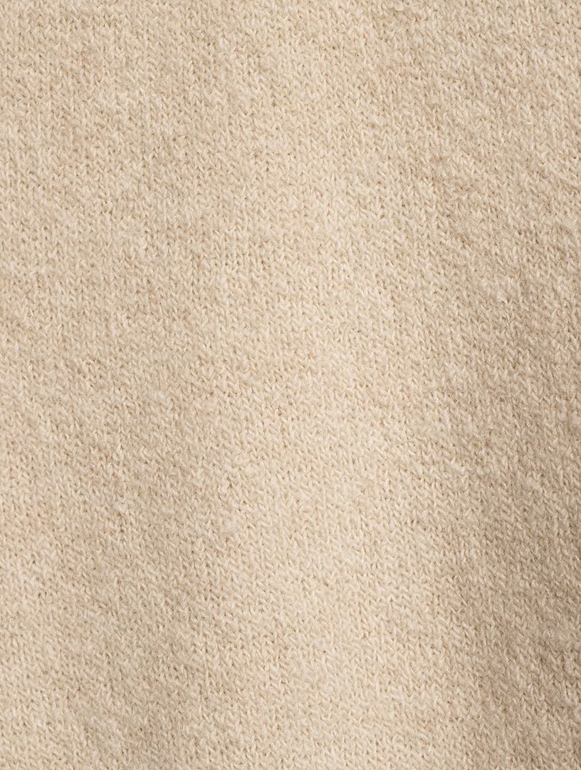 Bouclé Wide-Leg Joggers