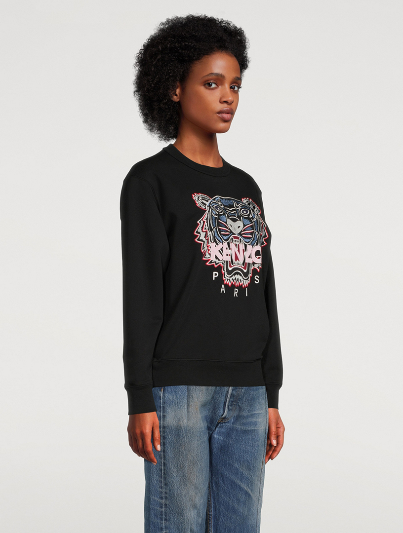 Kenzo Black Tiger Embroidered Sweatshirt – Boutique LUC.S