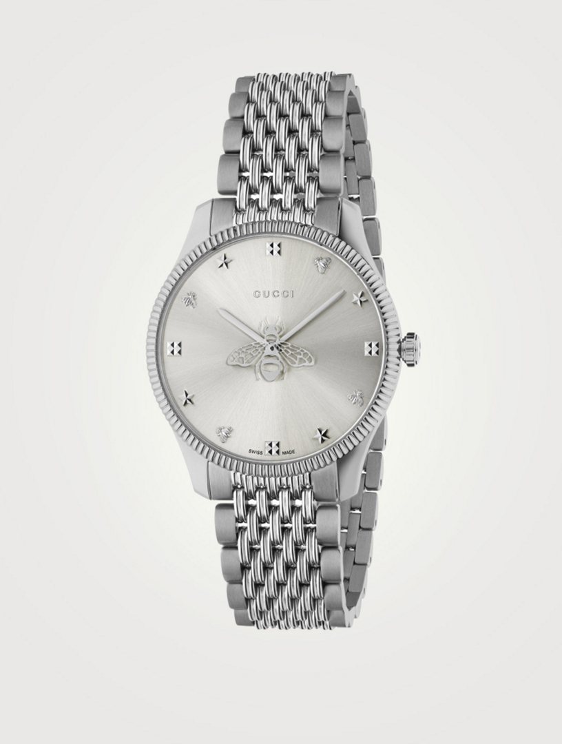 GUCCI G Timeless Stainless Steel Bracelet Watch