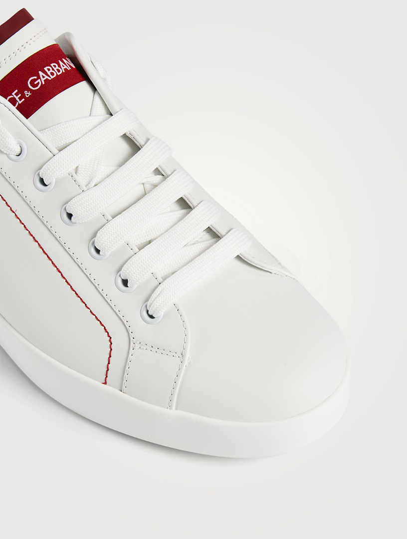 DOLCE & GABBANA Portofino Leather Sneakers | Holt Renfrew