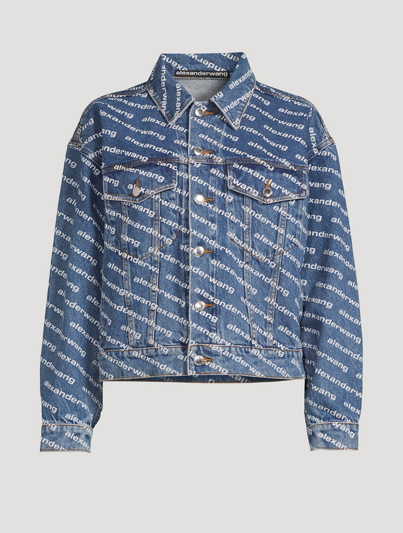 Game Denim Jacket In Logo Print