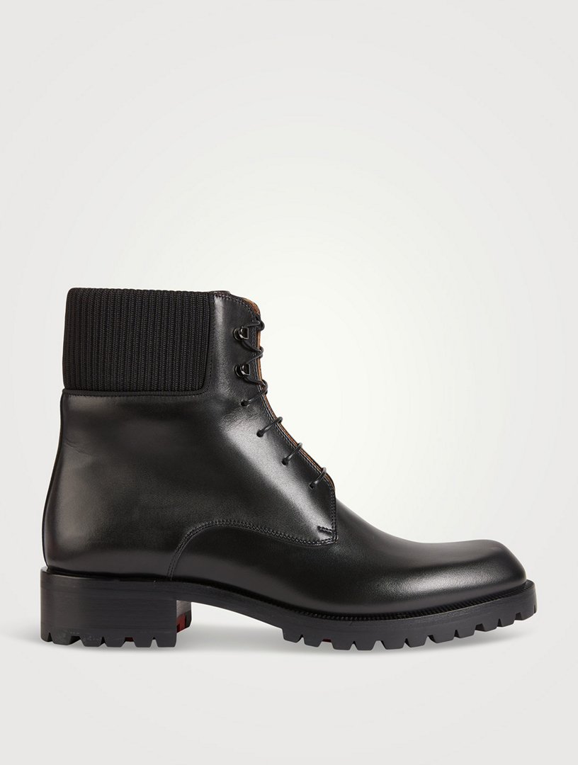 Trapman Leather Combat Boots