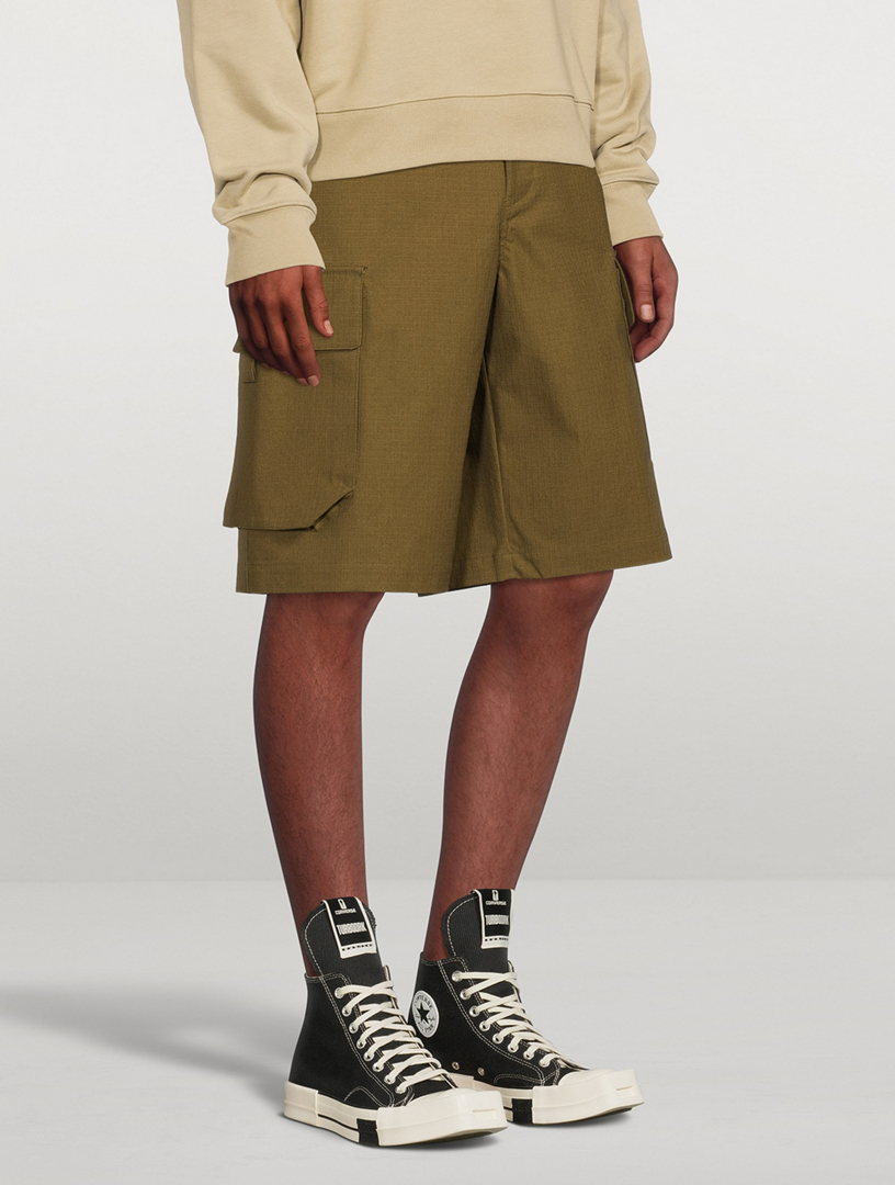 Cotton-Blend Cargo Shorts