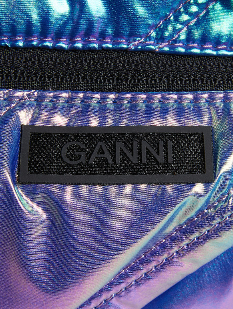 Small Iridescent Recycled Tech Duffle Bag