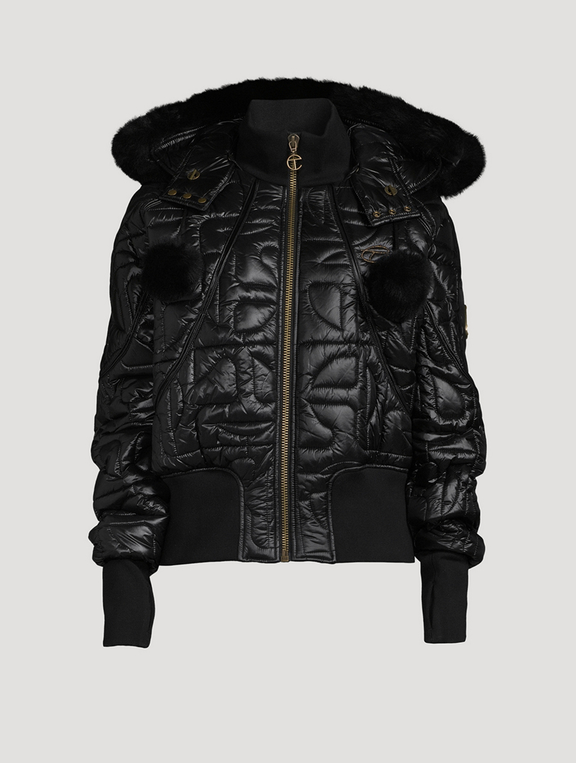 Telfar cropped bomber jacket