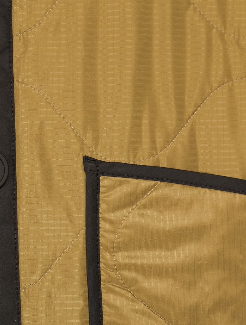 Reversible Colourblock Quilted Coat