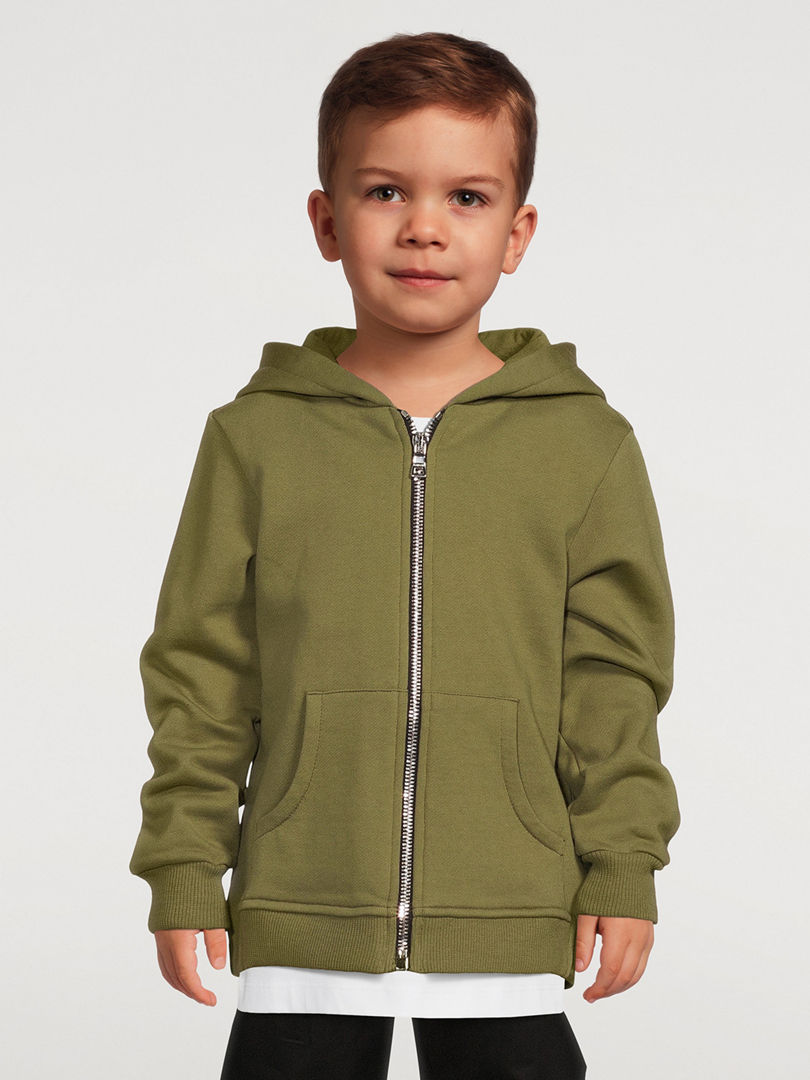 BALMAIN Kids Cotton Zip Hoodie Holt Renfrew