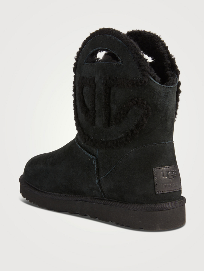 UGG UGG x Telfar Logo Mini Sheepskin Boots | Holt Renfrew