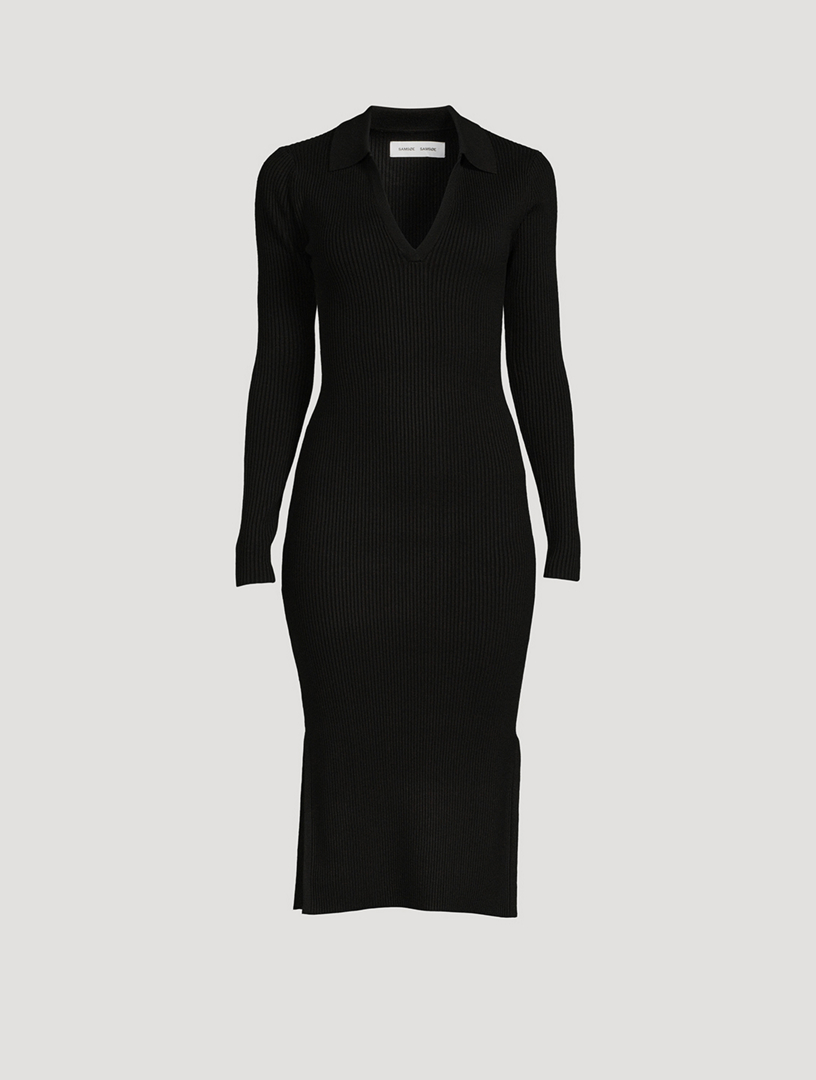 SAMSE SAMSE Luna Rib-Knit Polo Dress | Holt Renfrew