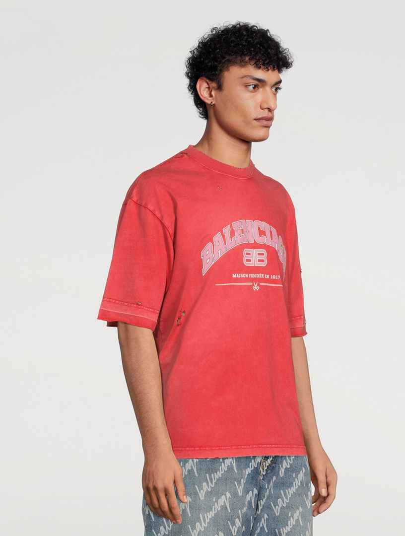 Balenciaga, Maison Balenciaga T-Shirt Red