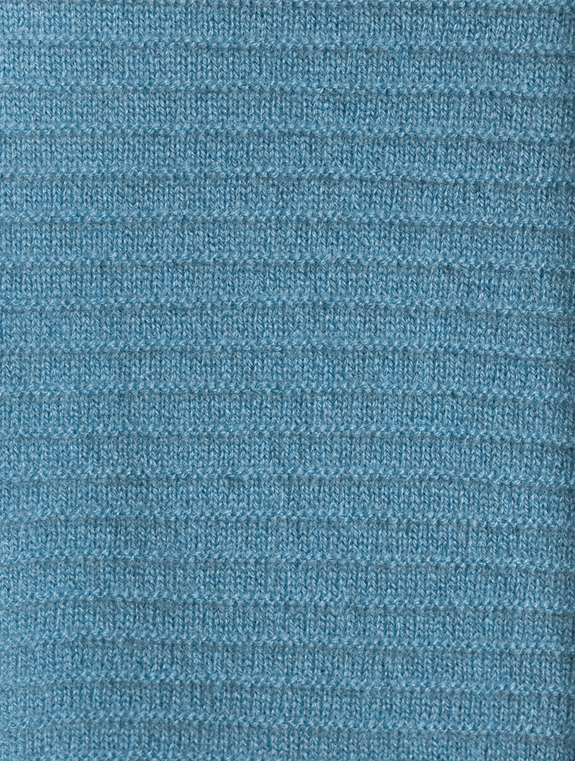 Cashmere Funnel Scrunch-Neck Long Sweater