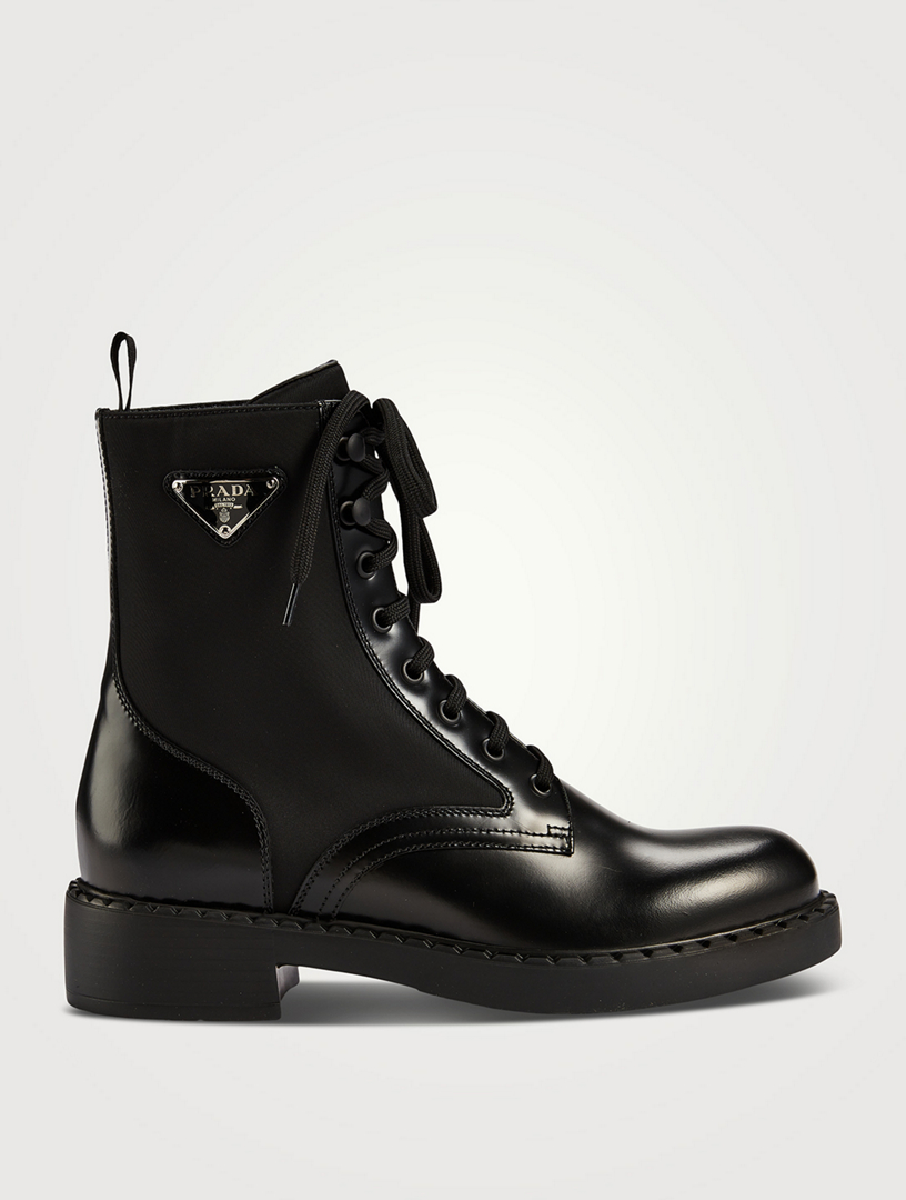 Prada womens deals combat boots