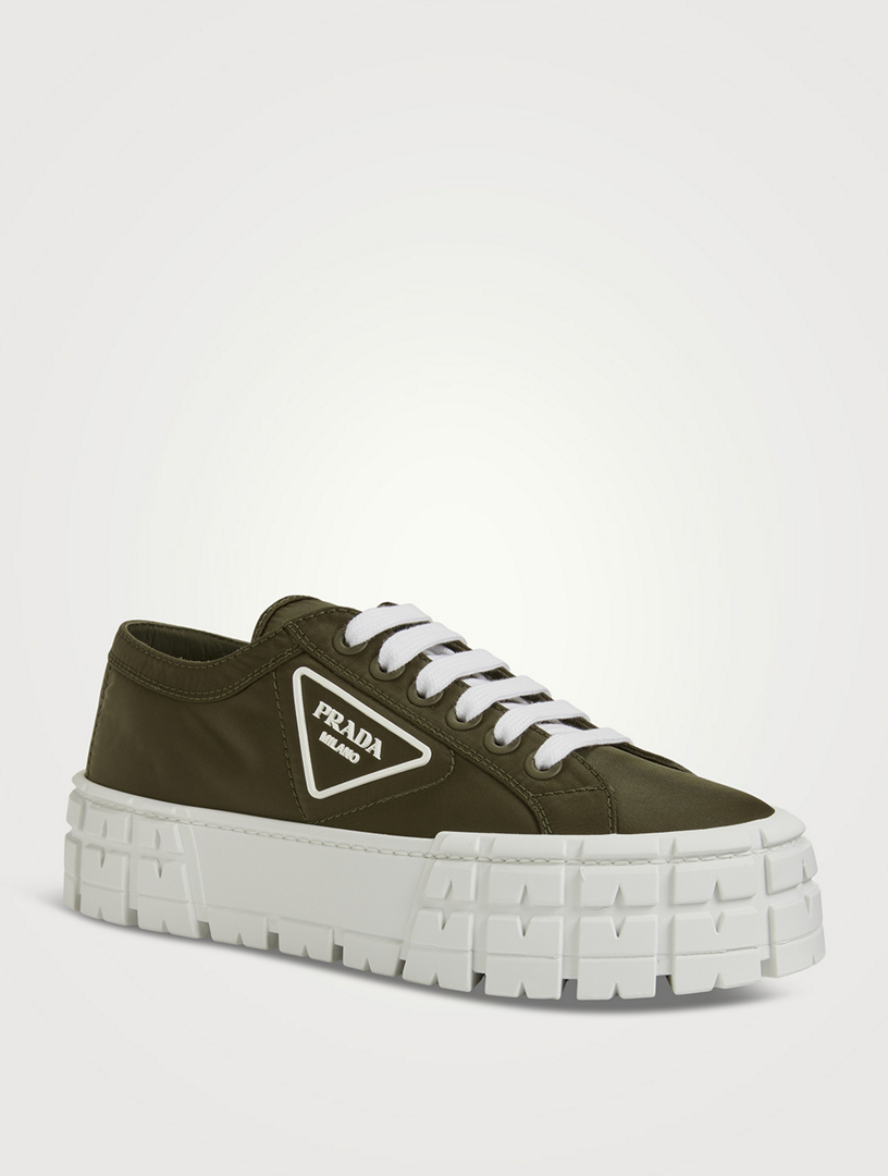 Prada Rush Gabardine Re-Nylon White Low Top Sneakers - Sneak in Peace