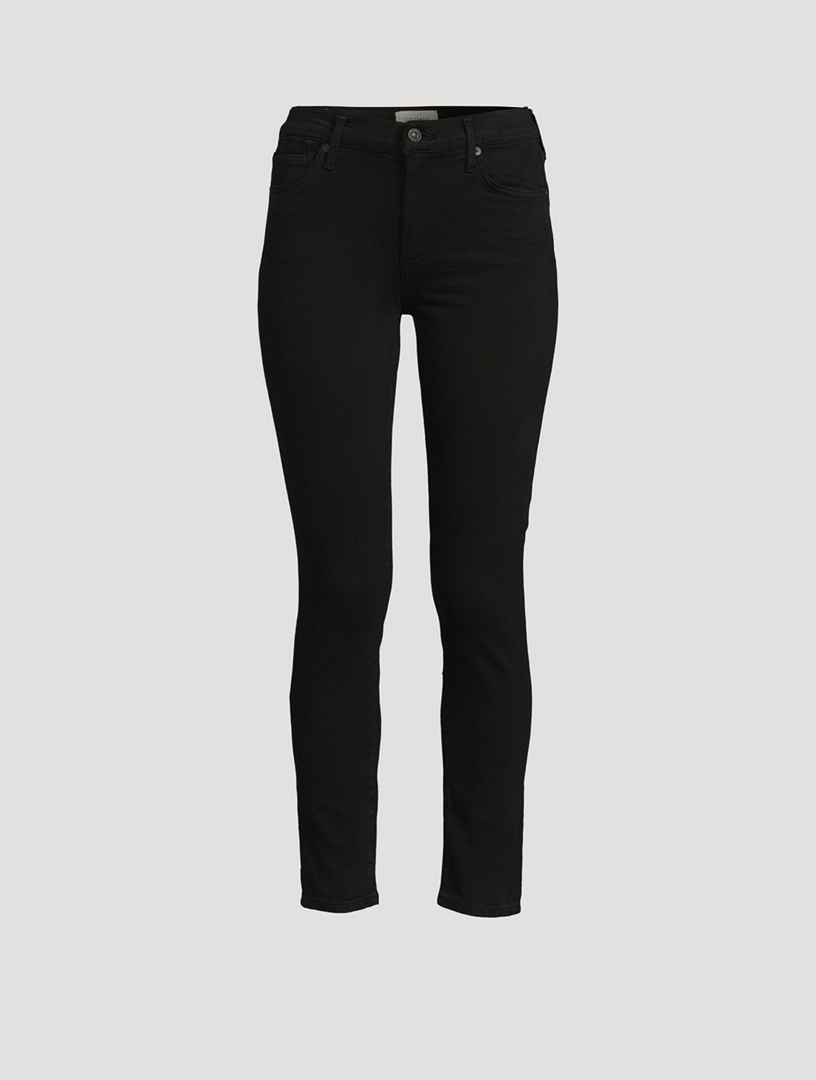 Citizens of Humanity l Rocket High Rise Skinny Leatherette Black Coated  Jeans