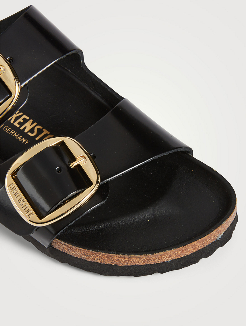 BIRKENSTOCK Arizona Big Buckle Leather Slide Sandals | Holt Renfrew