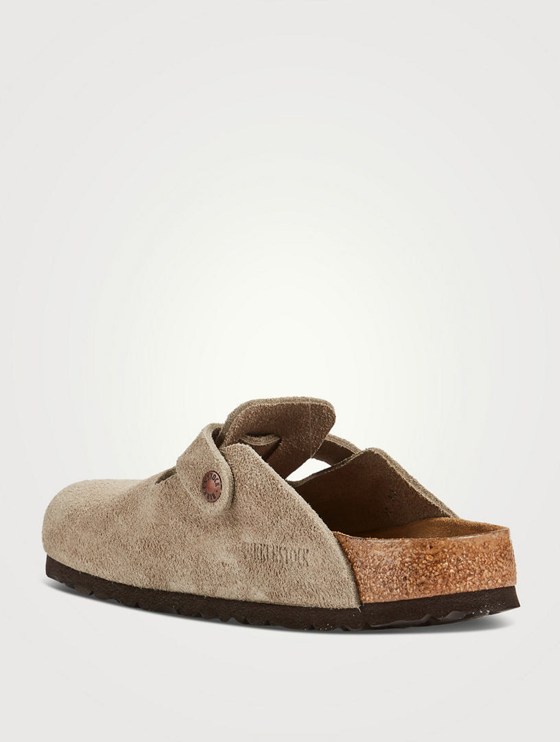 BIRKENSTOCK Boston Suede Slide Sandals | Holt Renfrew