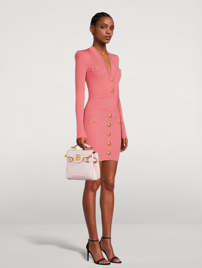 Long-Sleeve Knit Mini Dress