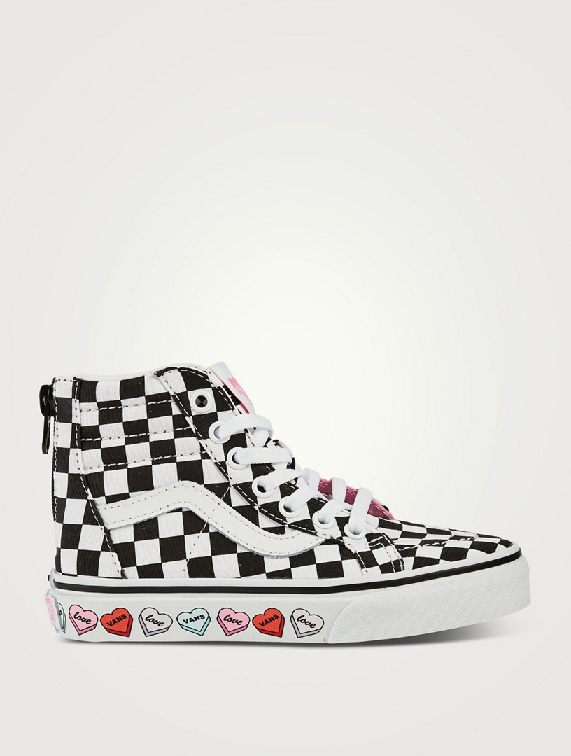 Candy Hearts SK8-Hi Zip Shoes