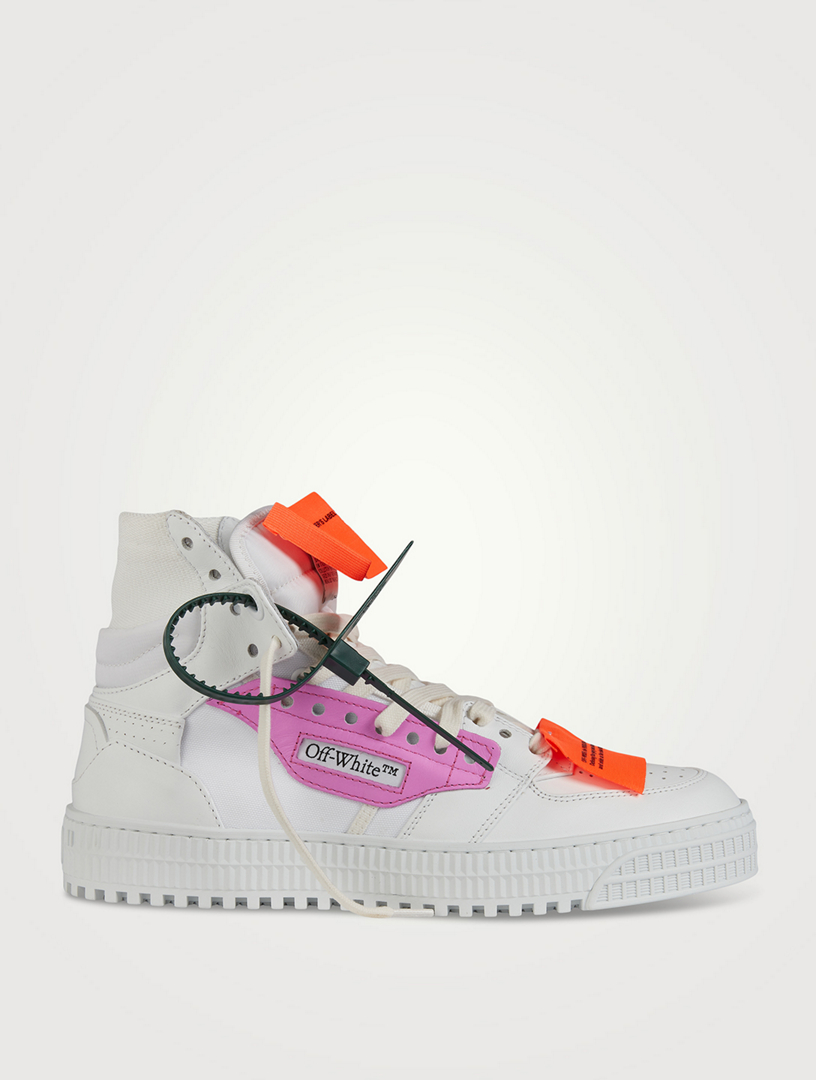 OFF WHITE Off Court 3.0 Leather And Canvas High Top Sneakers Holt Renfrew