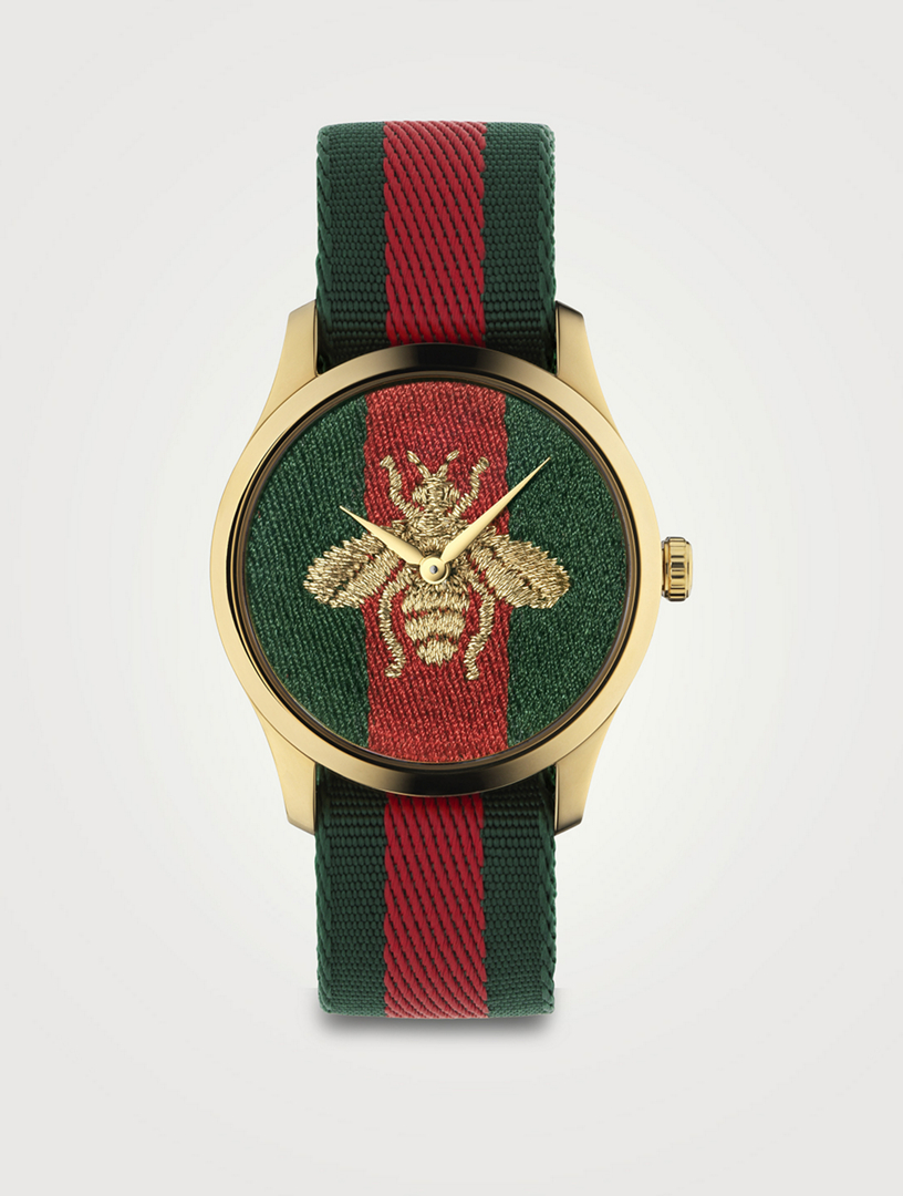 Gucci nylon strap discount watch