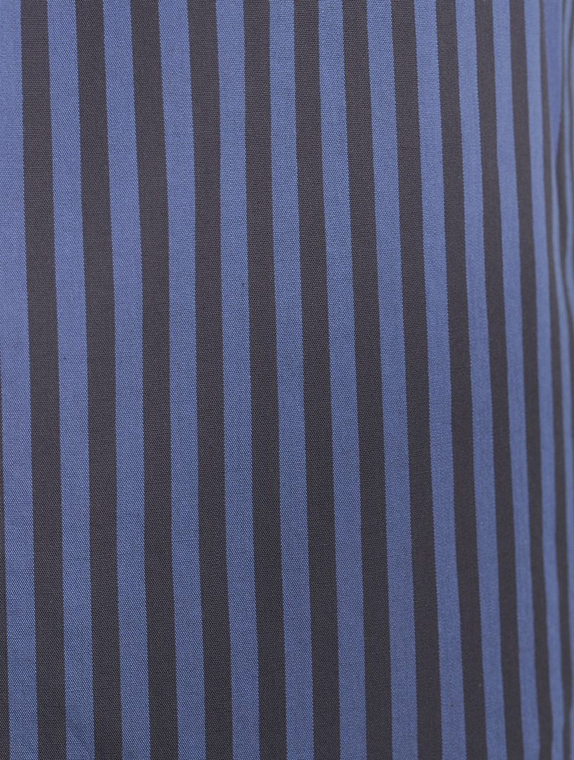 Organic Cotton Poplin Pajama Pants Stripe Print
