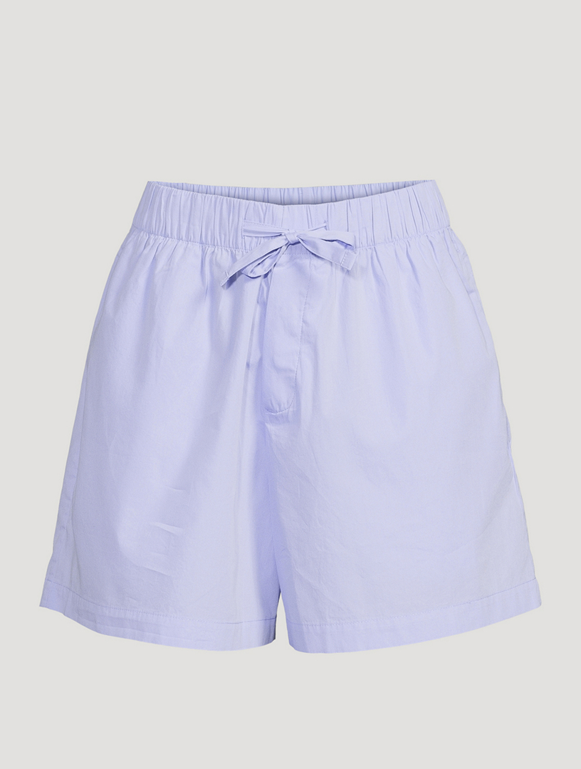 TEKLA Organic Cotton Poplin Pajama Shorts Holt Renfrew