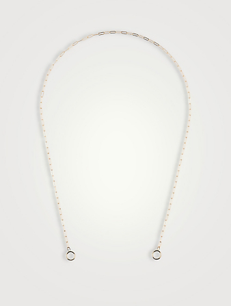 16-Inch Gold Square Link Chain Necklace