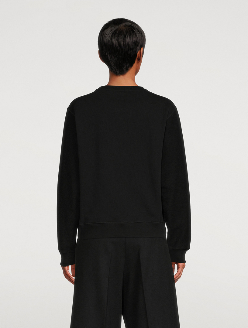 ロエベ　LOEWE Embroidered Sweatshirt Loewe-Black-Multi-Floral-