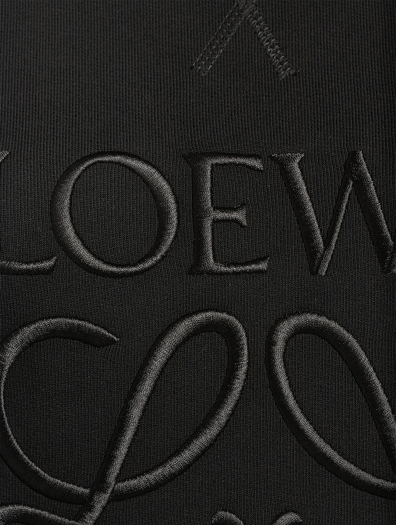 ロエベ　LOEWE Embroidered Sweatshirt Loewe // Black & Multi Floral Embroidered Sweatshirt – VSP
