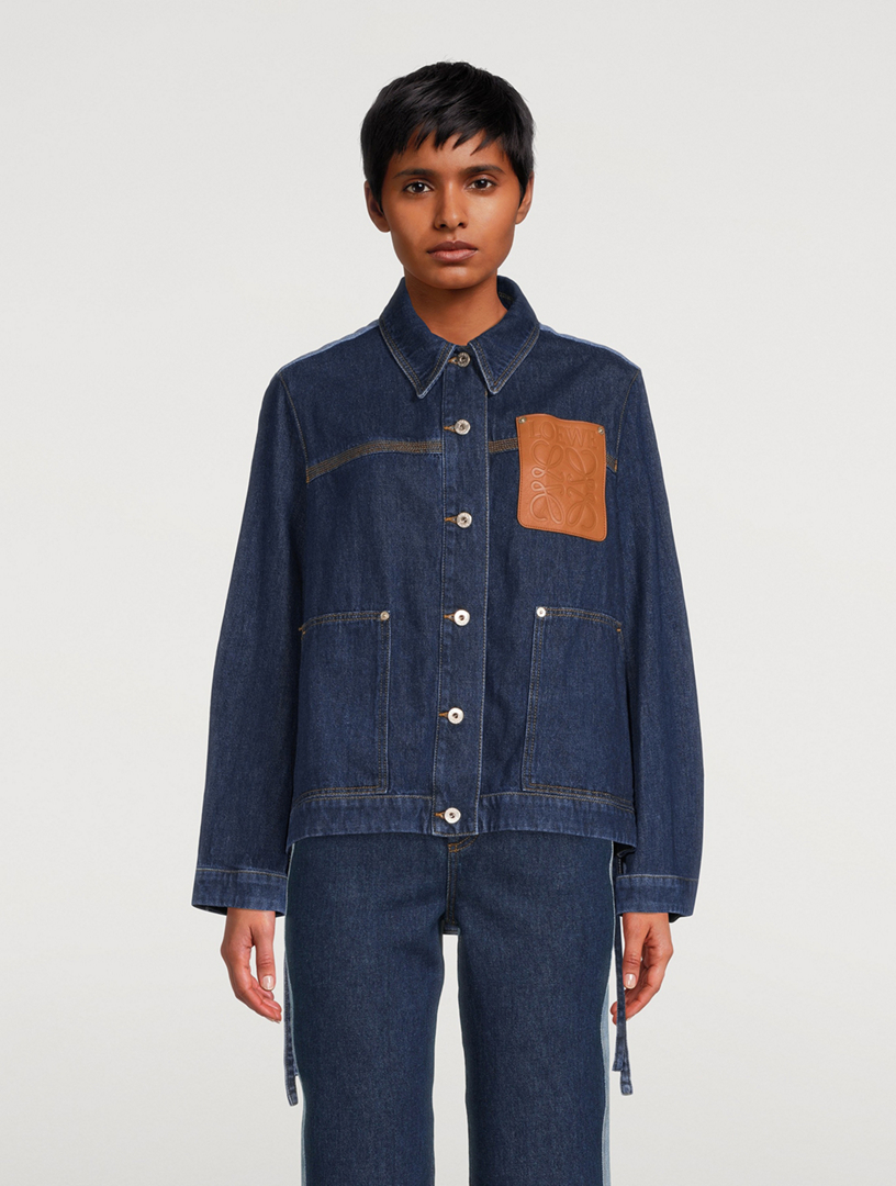 Loewe Workwear Jacket In Denim in Blue for Men