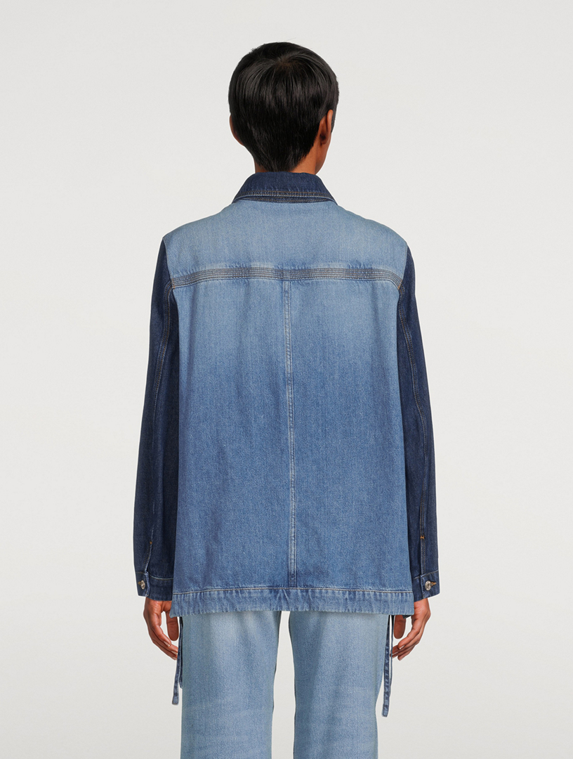 LOEWE Two-Tone Workwear Denim Jacket | Holt Renfrew