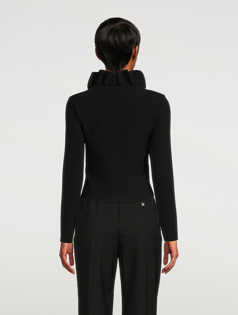 Ruffle Long-Sleeve Top