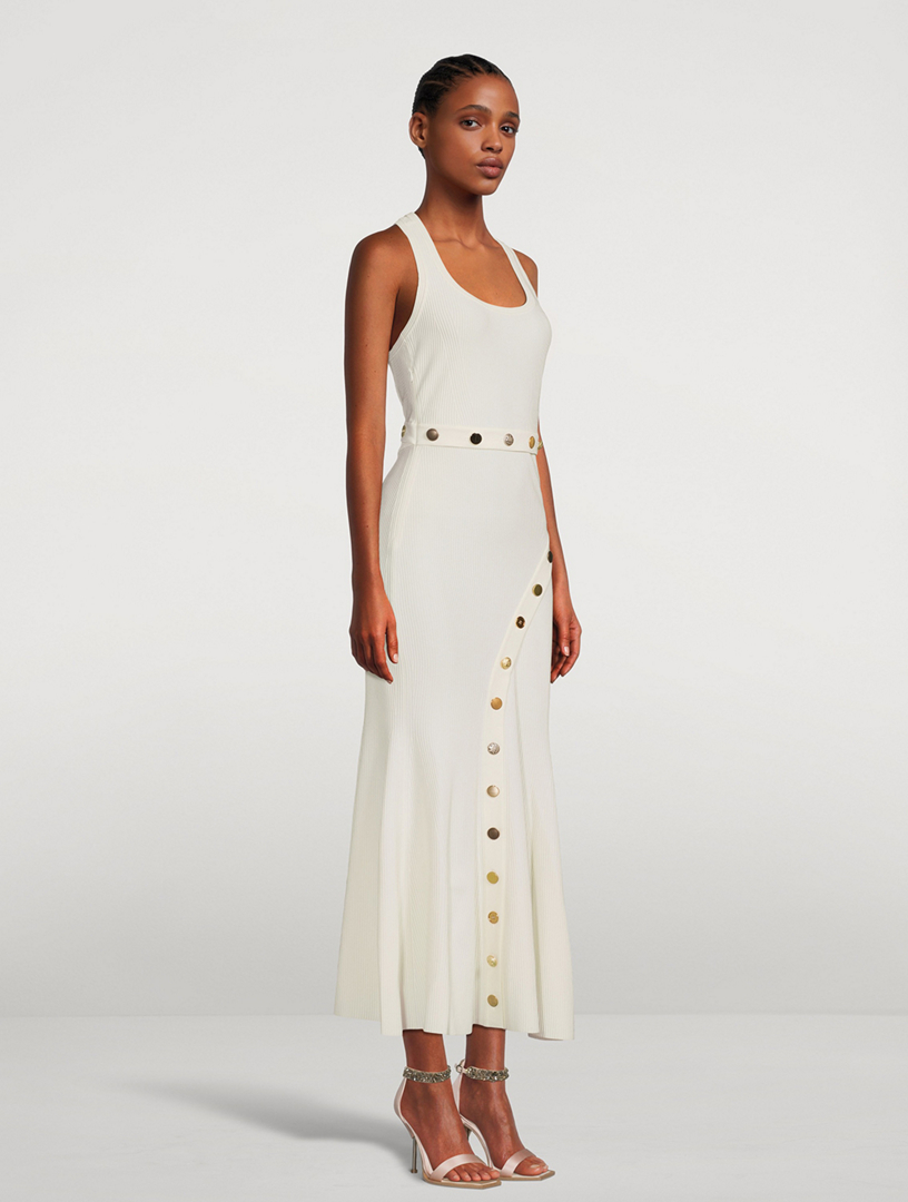 mcqueen ottoman knit lace inset dress McQueen UK